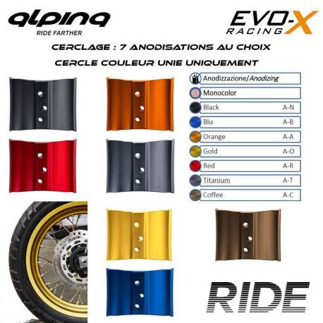 Jante avant rayons tubeless 2,15 X 21 Alpina KTM 990 Adventure R Pack Ride