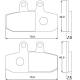 Plaqueta de freno delantera (o trasera según el modelo) Accossato Agpa52 (Dimensión