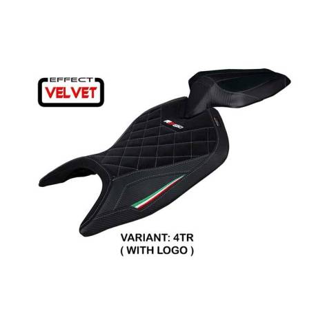 housse de selle aprilia rs 660 21 22 modèle mamba velvet standard,