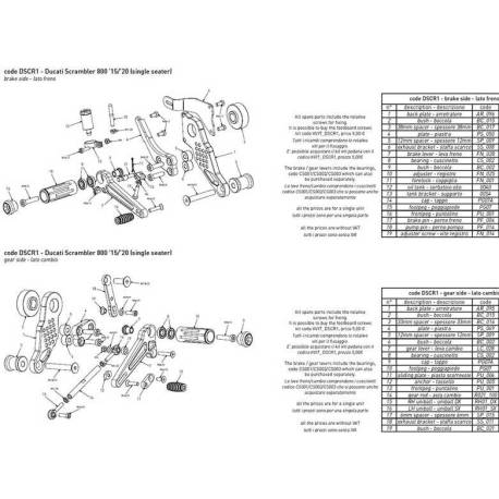 ENTRETOISE DE COMMANDE RECULEES BONAMICI 33MM