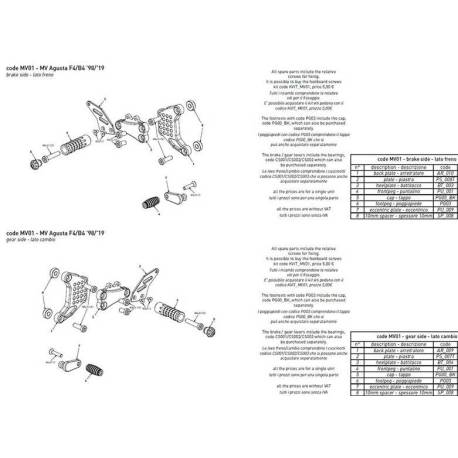 REAR SET FOOTPEG GUARDS BONAMICI