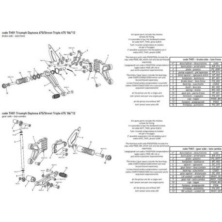 BONAMICI REAR SET SPACER