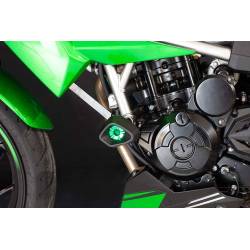 Roulettes de protection Defender Kawasaki Z125 nouveau design Evotech