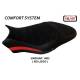 HOUSSE DE SELLE COMPATIBLE DUCATI MONSTER 797 (17-20) MODÈLE OVADA 2 VELVET