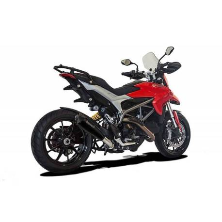 Escape HP Corse Ducati Hyperstrada 821 posición baja Evoxtrem satinado negro