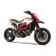 Escape alto HP Corse Ducati Hypermotard 821 GP07 satinado con salida de rejilla