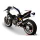 Doble escape hidroformado negro homologado hpcorse Ducati Monster 696 796 1100S