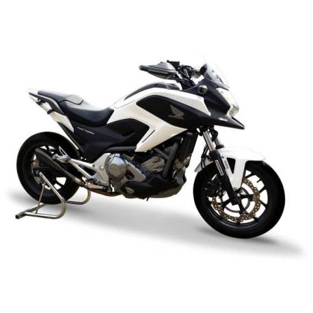 Escape hidroformado negro homologado HP Corse Honda NC700X NC750S