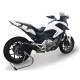 Escape hidroformado negro homologado HP Corse Honda NC700X NC750S