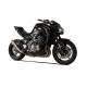 Escape hidroformado de acero inoxidable satinado homologado HP Corse Kawasaki Z900