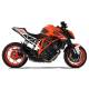 Echappement KTM Superduke 1290 R HPCORSE GP07 homologué noir embout alu