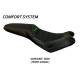 HOUSSE DE SELLE COMPATIBLE KAWASAKI VERSYS 650 (07-22) MODÈLE ELBA TOTAL BLACK