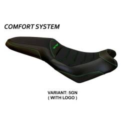 CATEGORIEFUNDA DE ASIENTO COMPATIBLE KAWASAKI VERSYS 650 (07-22) MODELO ELBA TOTAL BLACK/CATEGORIE