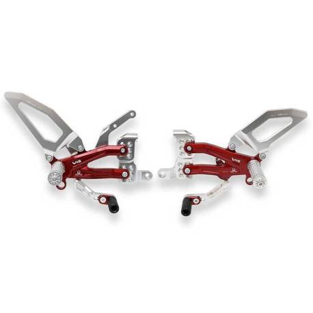 Easy Rearset Kit Limited Edition CNC Racing Ducati Panigale V4 Team Pramac