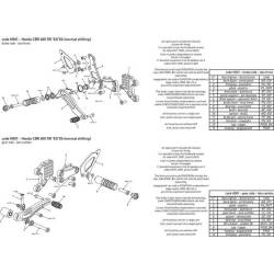 PLATINE INTERMEDIAIRE COMMANDE RECULEE BONAMICI RACING PIECE DETACHEE