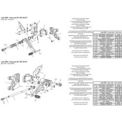 PLATINE INTERMEDIAIRE COMMANDE RECULEE BONAMICI RACING PIECE DETACHEE