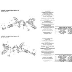 PLATINE INTERMEDIAIRE COMMANDE RECULEE BONAMICI RACING PIECE DETACHEE