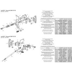 PLATINE INTERMEDIAIRE COMMANDE RECULEE BONAMICI RACING PIECE DETACHEE