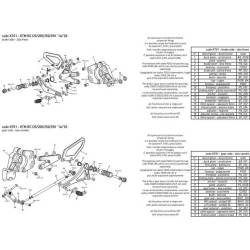 PLATINE INTERMEDIAIRE COMMANDE RECULEE BONAMICI RACING PIECE DETACHEE