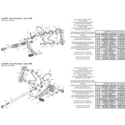 PLATINE INTERMEDIAIRE COMMANDE RECULEE BONAMICI RACING PIECE DETACHEE