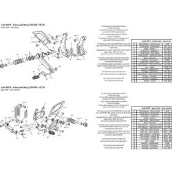 BONAMICI RACING REAR CONTROLS INTERMEDIATE PLATE SPARE PART