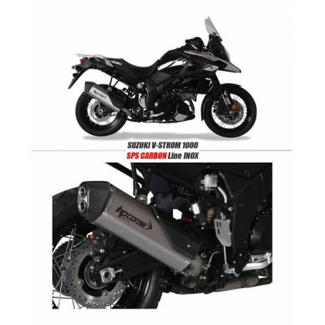 Echappement HP Corse SPS CARBON inox homologué SUZUKI V STROM 1000