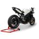 Escape bajo hidroformado negro homologado HP Corse Triumph Speed Triple 2007 a 2010