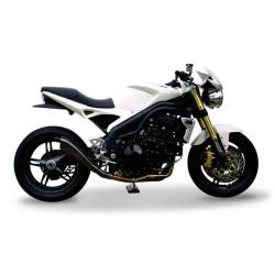 Echappement hydroform bas noir homologué HP Corse Triumph Speed Triple 2005 à 2006