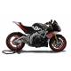 Echappement HP Corse Hydroform Corsa inox satine racing Aprilia Tuono V4