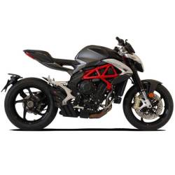 Echappement hydro 3 noir cache carbone Racing HP Corse Mv Agusta Brutale