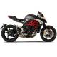 Echappement hydro 3 inox cache Carbone Racing HP Corse Mv Agusta Brutale