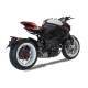 Echappement hydro 3 inox cache Carbone Racing HP Corse Mv Agusta Dragster 800 - 800 RR