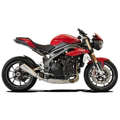 Echappement bas satiné Evoxtrem Racing HP Corse Triumph Speed Triple 2017