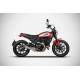 Erogazione Zard Zuma Omologato Euro 5 Inox Ducati Scrambler 800