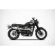 Ligne d'échappement complèteinox homologue cat Triumph Scrambler