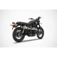 Ligne d'échappement complèteinox homologue cat Triumph Scrambler