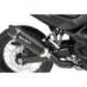 SILENCIEUX BAS HP CORSE HOM SP-1 CARBON SHORT TITANE NOIR HONDA XL750 TRANSALP