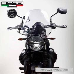 SAUT DE VENT TOURING TRANSPARANT FONCE GUZZI BIONDI