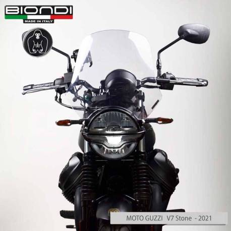 SAUT DE VENT TOURING TRANSPARANT FONCE GUZZI BIONDI