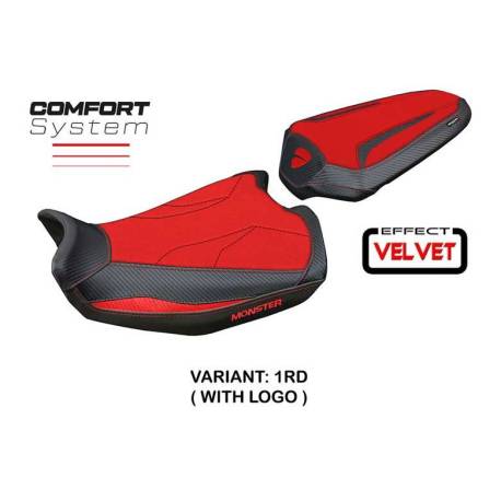 HOUSSE DE SELLE COMPATIBLE DUCATI MONSTER 937/950 21-23 MODÈLE LINOSA VELVET