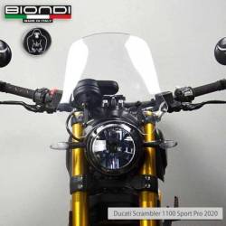 SAUT DE VENT TOURING TRANSPARANT SCRAMBLER BIONDI