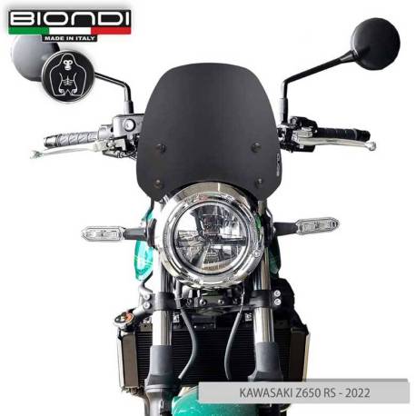 SAUT DE VENT SPORT NOIR SATINE Z650RS BIONDI