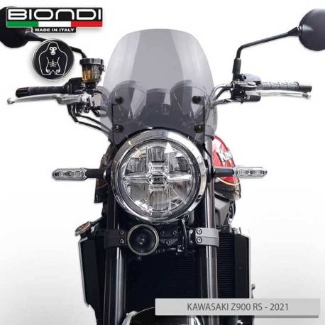 SAUT DE VENT SPORT FUME CLAIR Z900RS BIONDI