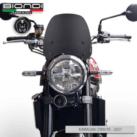 SAUT DE VENT SPORT NOIR SATINE Z900RS BIONDI