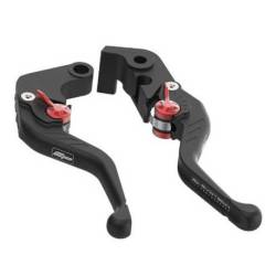 Evotech kit leviers de frein et embrayage courts fixes - Aprilia GPR 150 (2021+)